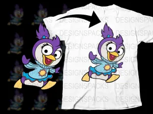 Adorable Piplup Inspired Graphic Png Digital Download