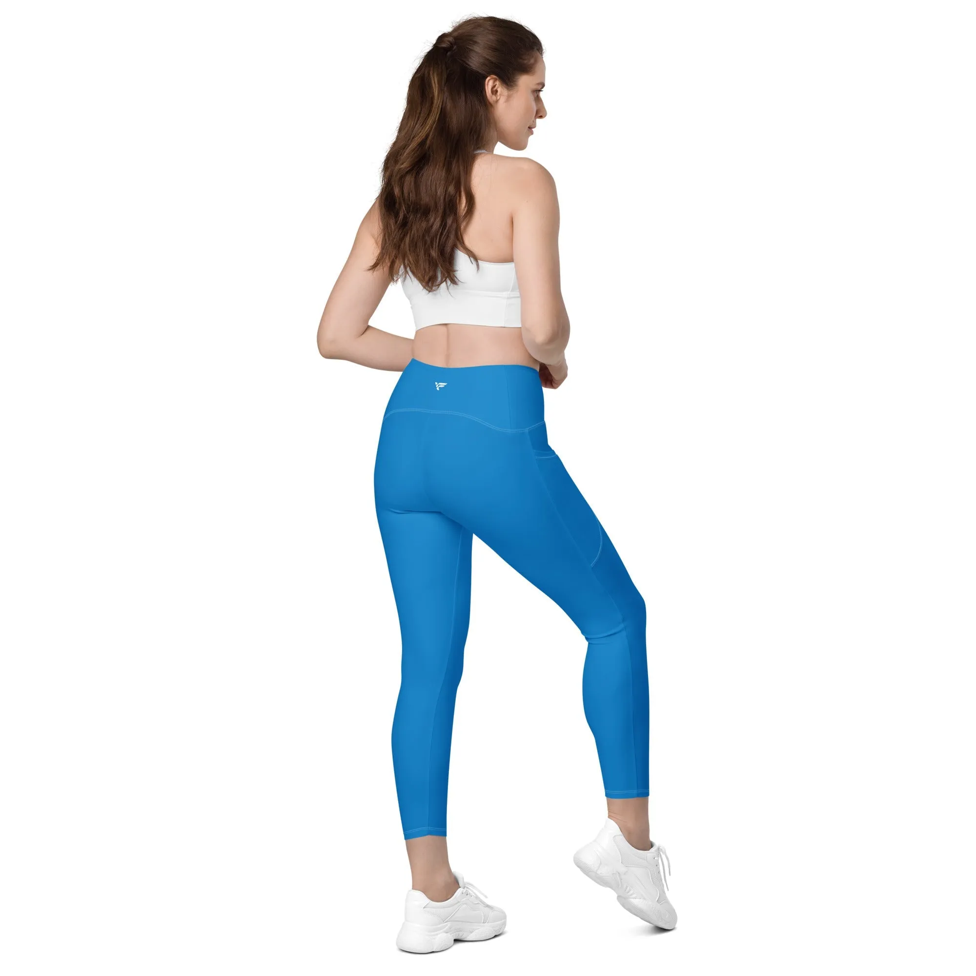 Blue Leggings with pockets