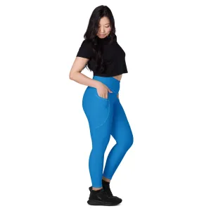 Blue Leggings with pockets
