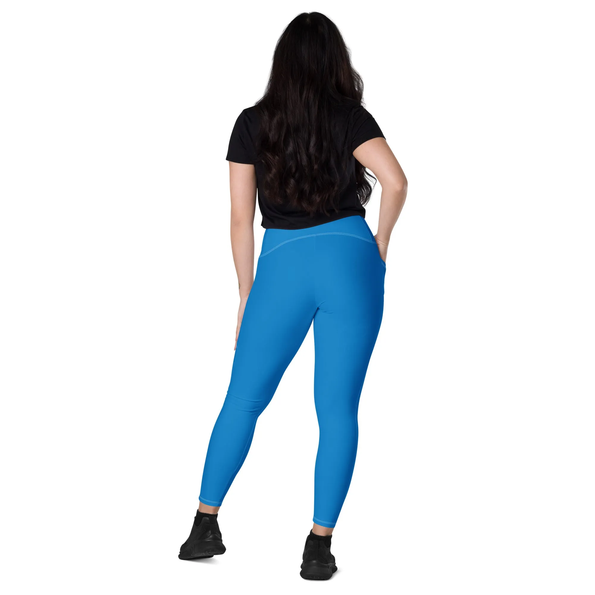 Blue Leggings with pockets