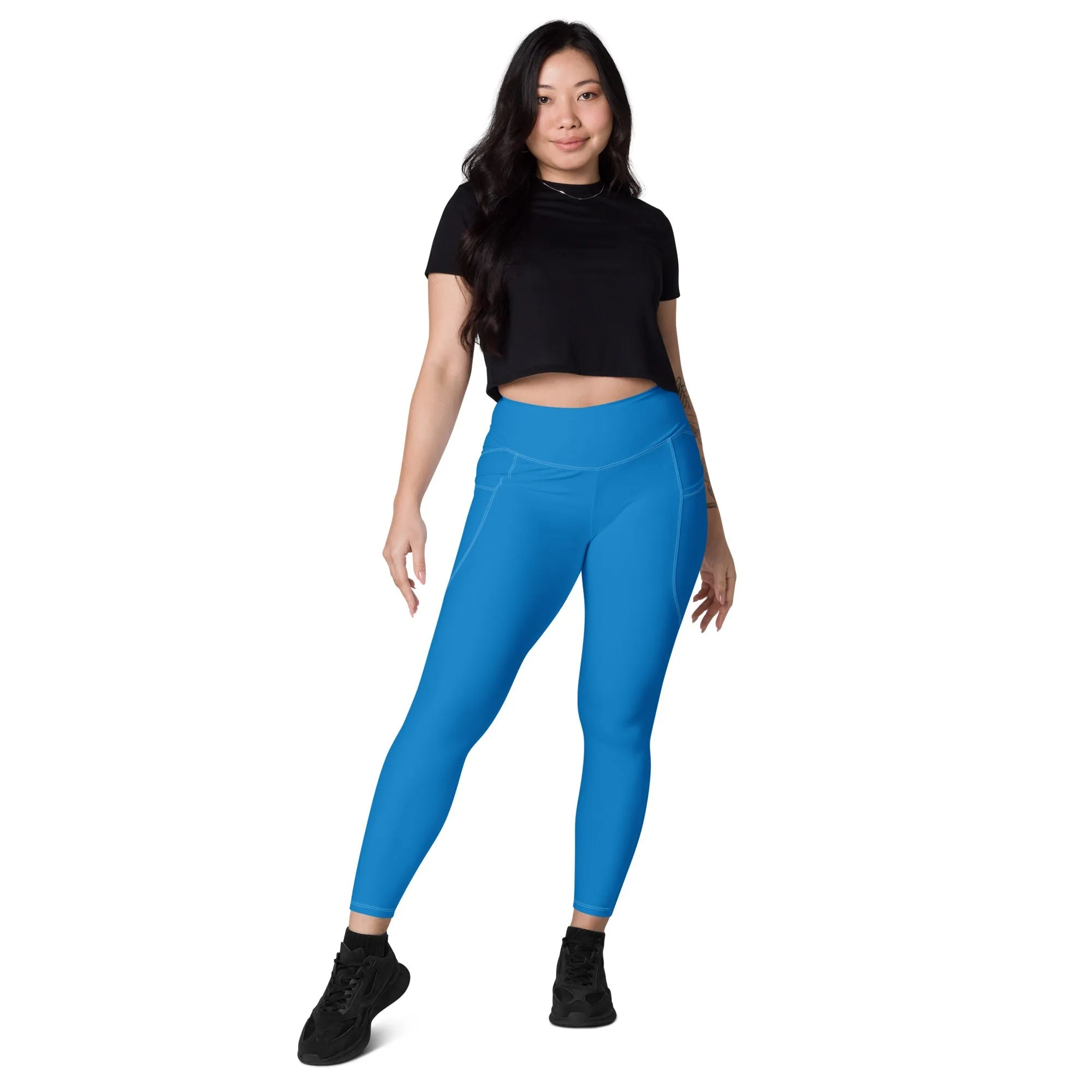 Blue Leggings with pockets