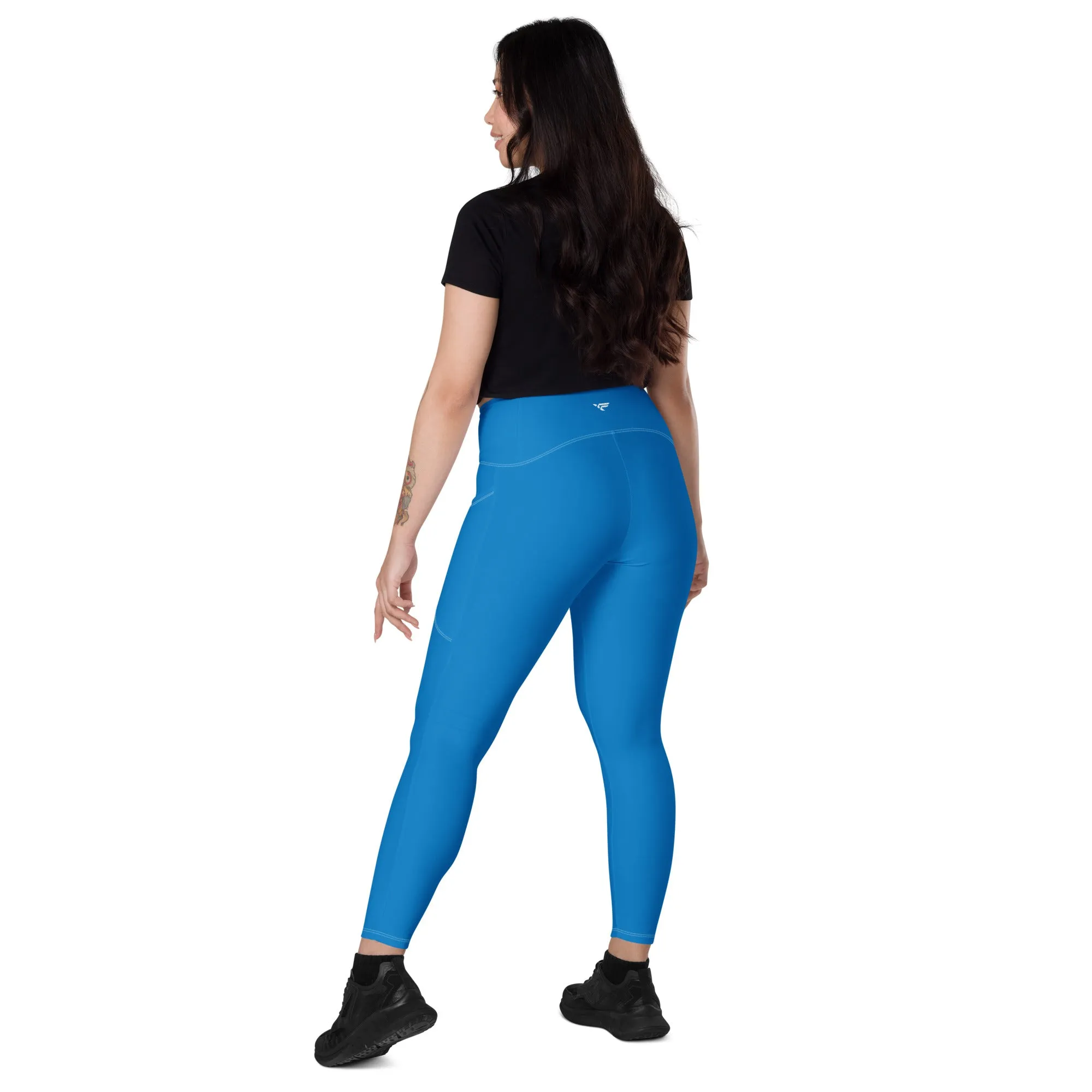 Blue Leggings with pockets