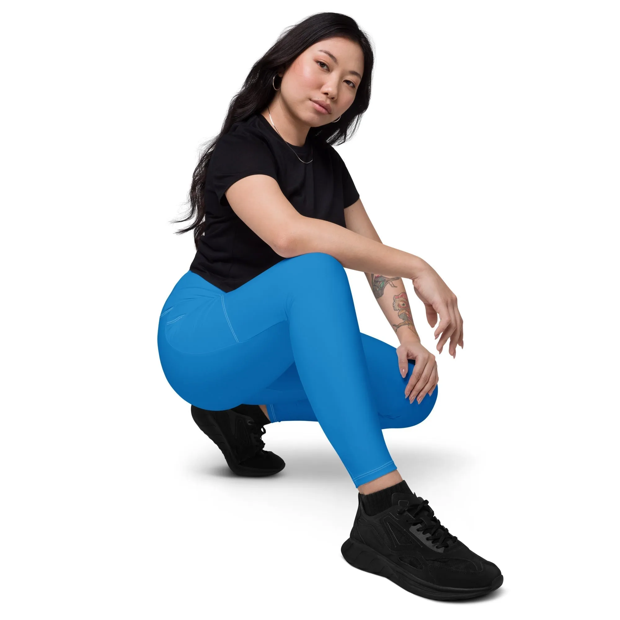 Blue Leggings with pockets