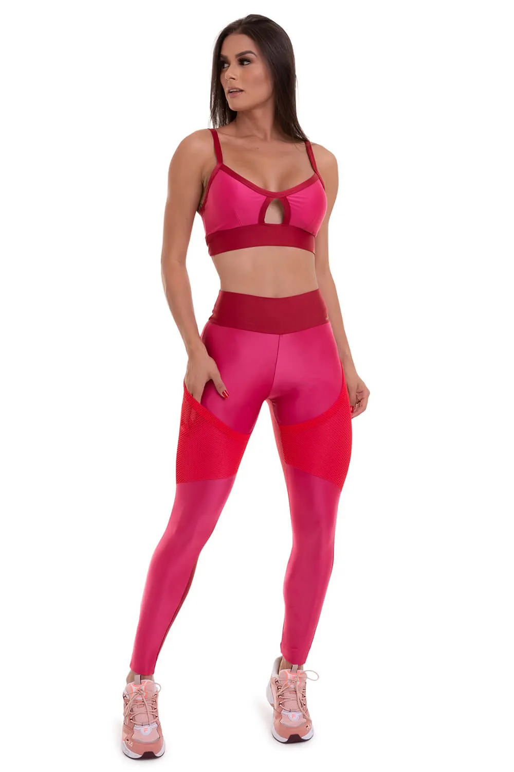 Cajubrasil Legging Atletika Pocket Pink