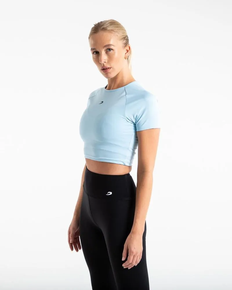 CROP TOP - BABY BLUE