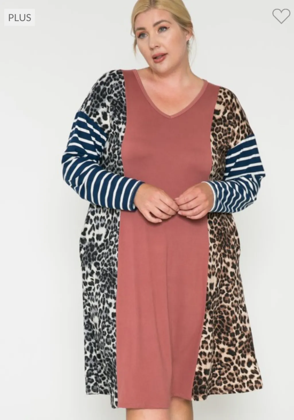 Curvy Color Block Dress