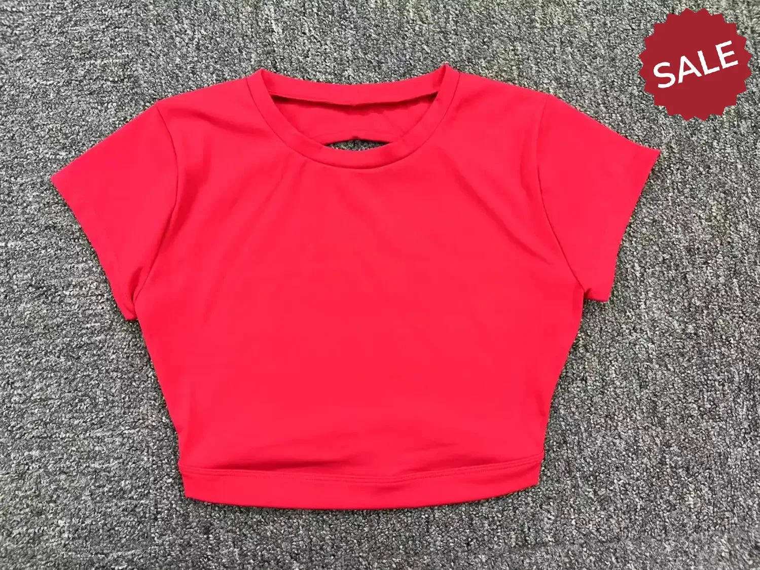 Hearuisavy Sports Shirts  Breathable Backless Workout Crop Tops