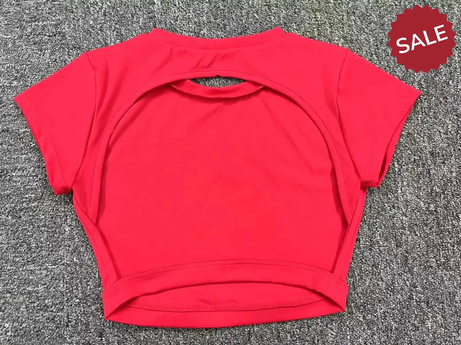 Hearuisavy Sports Shirts  Breathable Backless Workout Crop Tops
