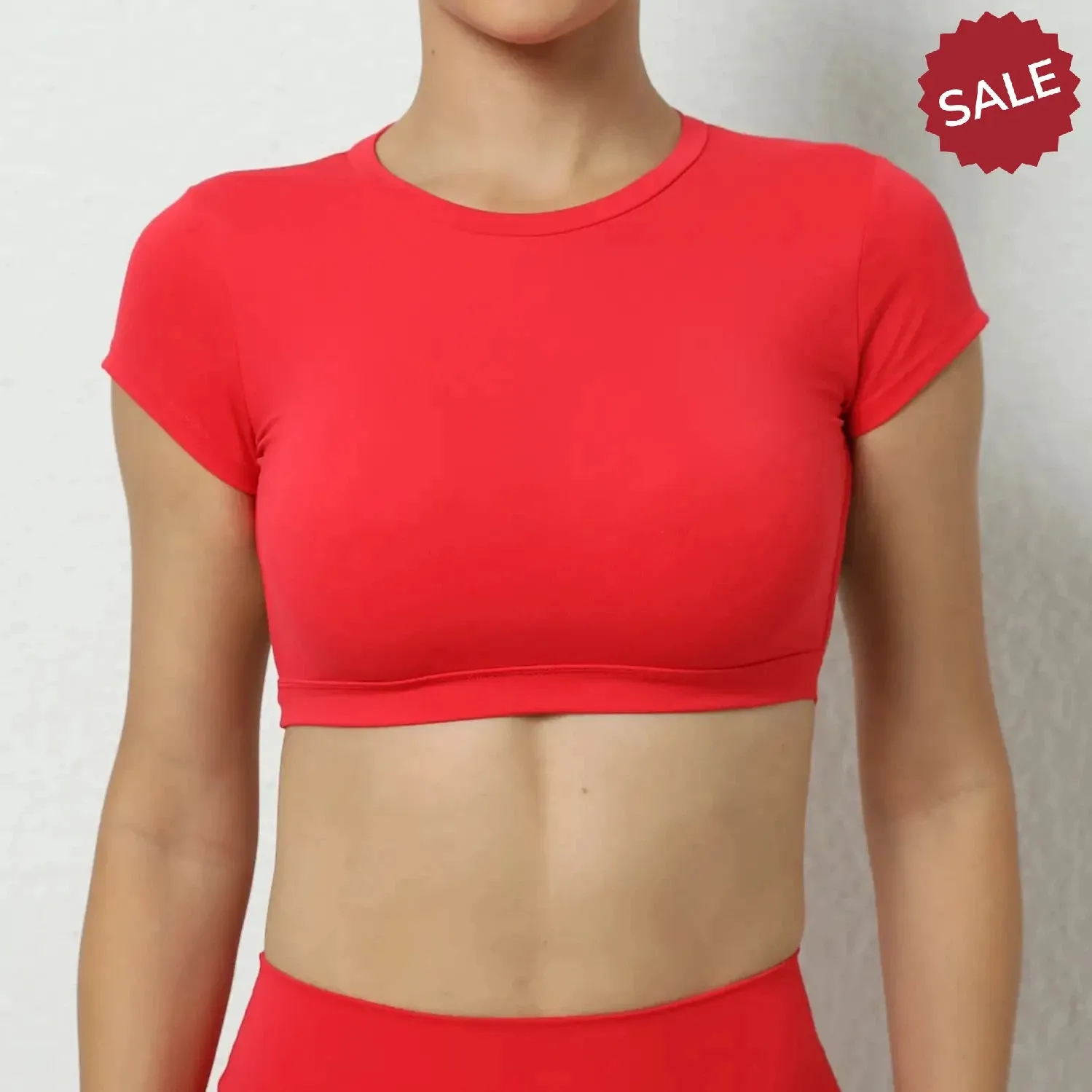 Hearuisavy Sports Shirts  Breathable Backless Workout Crop Tops