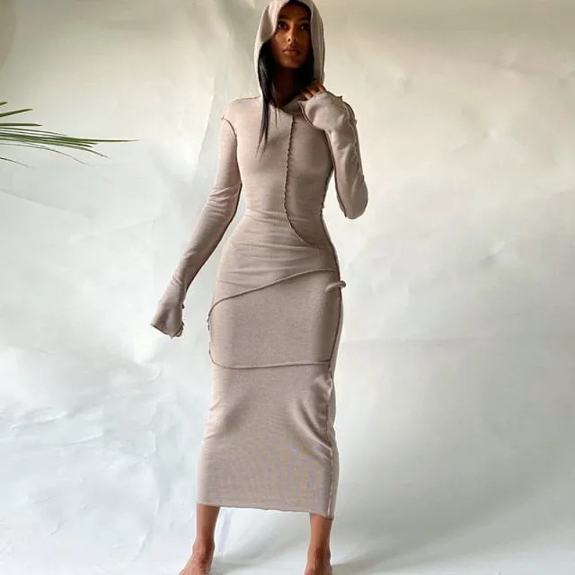 Khaki Patchwork Dress - Bodycon Gothic Goblincore Cyberpunk Clothing Dark Academia Cyber Fashion Edgy Clothing Alt Clothing Egirl Y2k Top Grunge