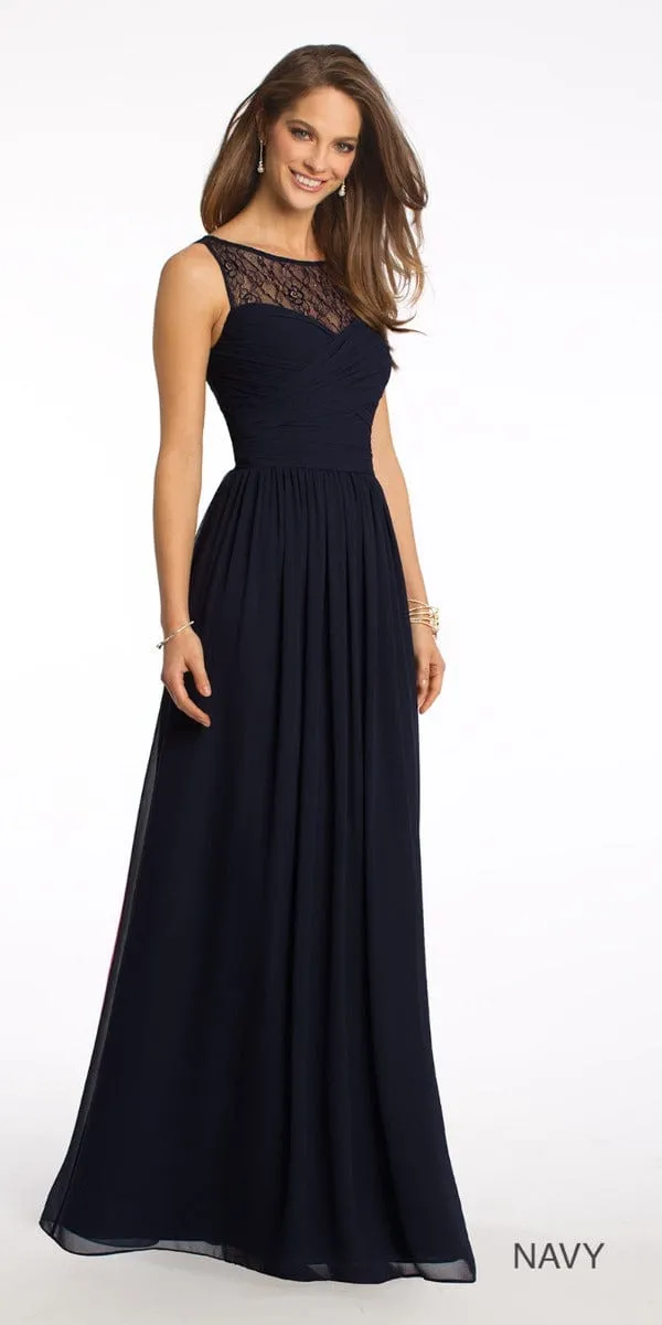 Lace Illusion Neckline Dress - Plus
