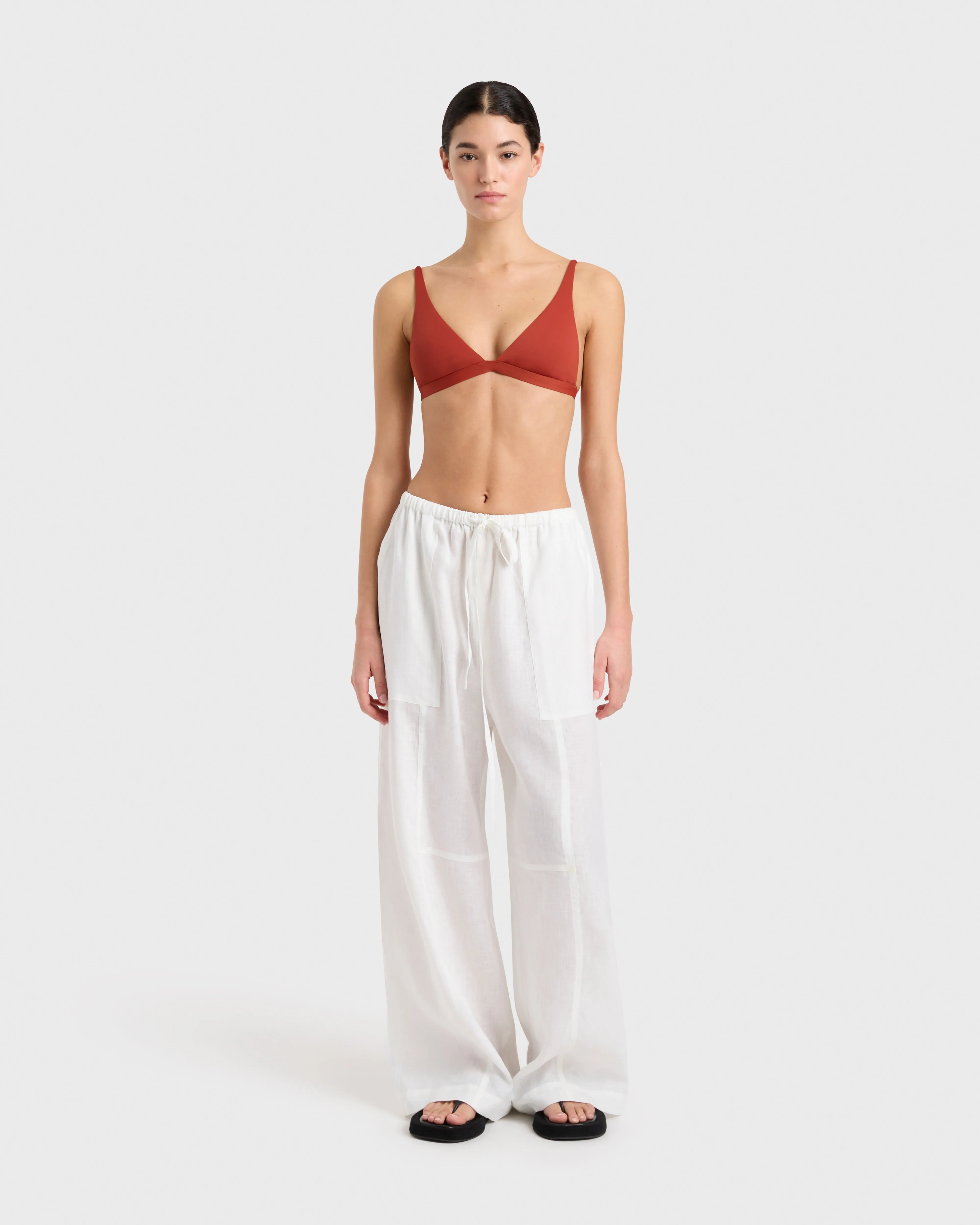 Leiden Relaxed Pant - White