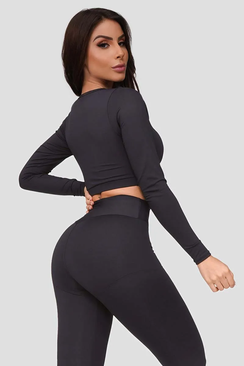 Let's Gym Back To Basics Cropped  Top