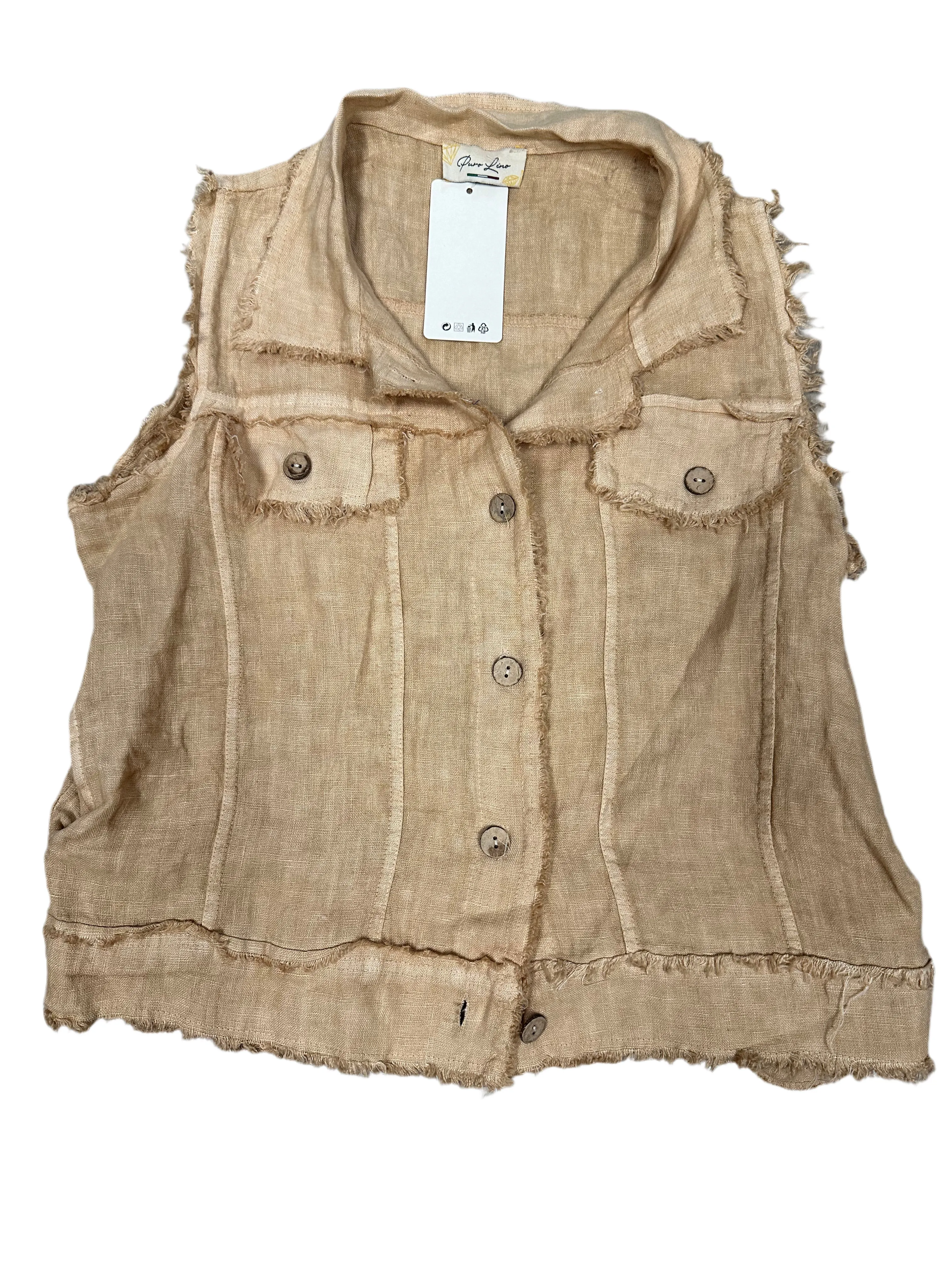 Linen Vest Top