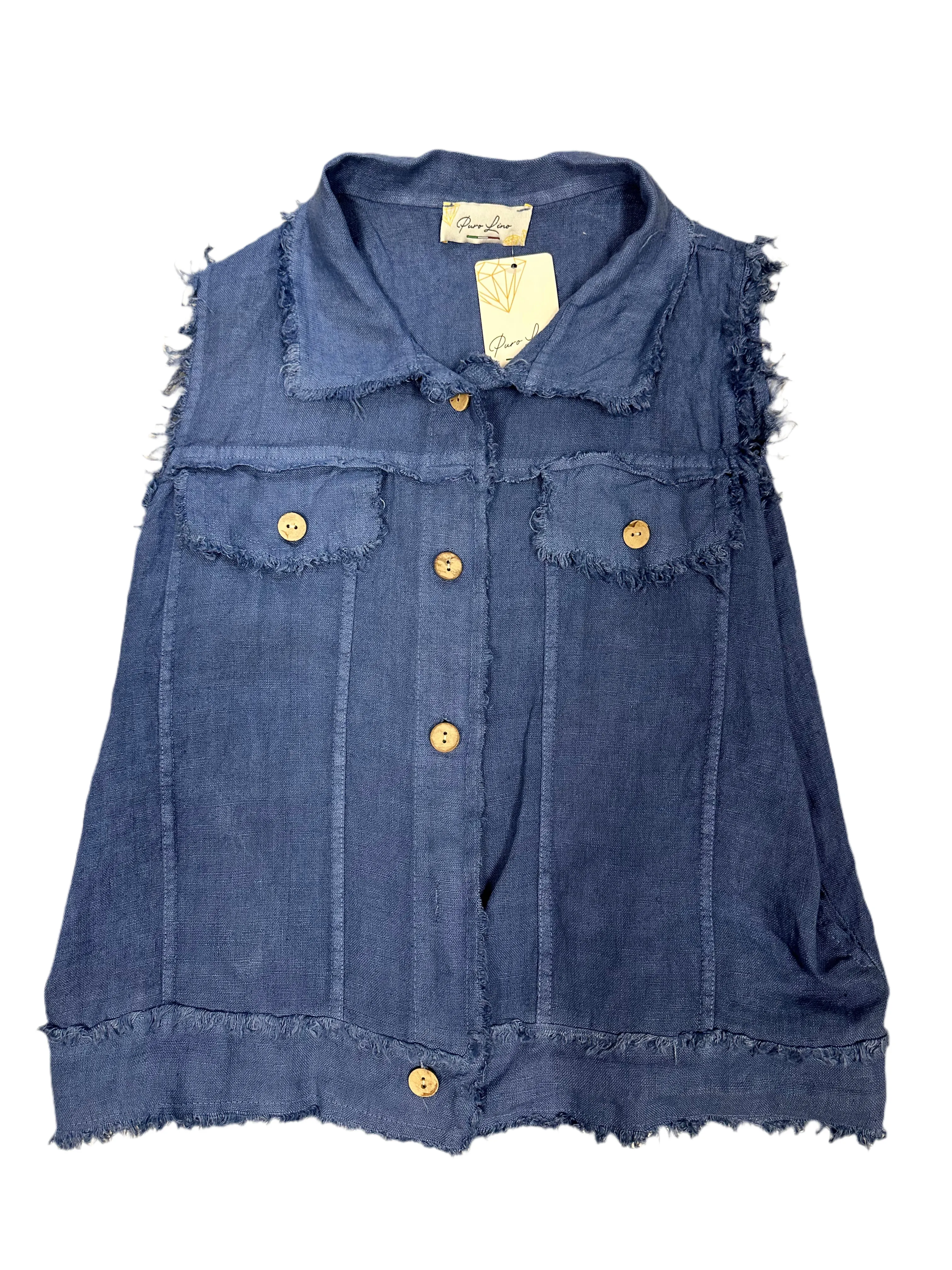 Linen Vest Top