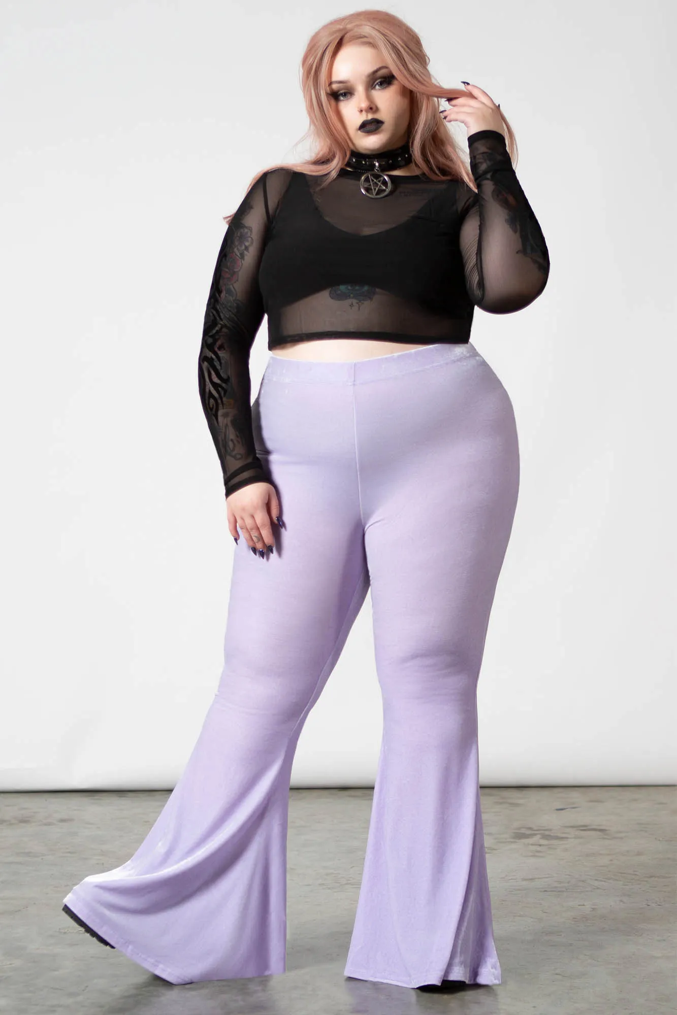 Moondance Bell Bottoms [PASTEL LILAC] [PLUS]