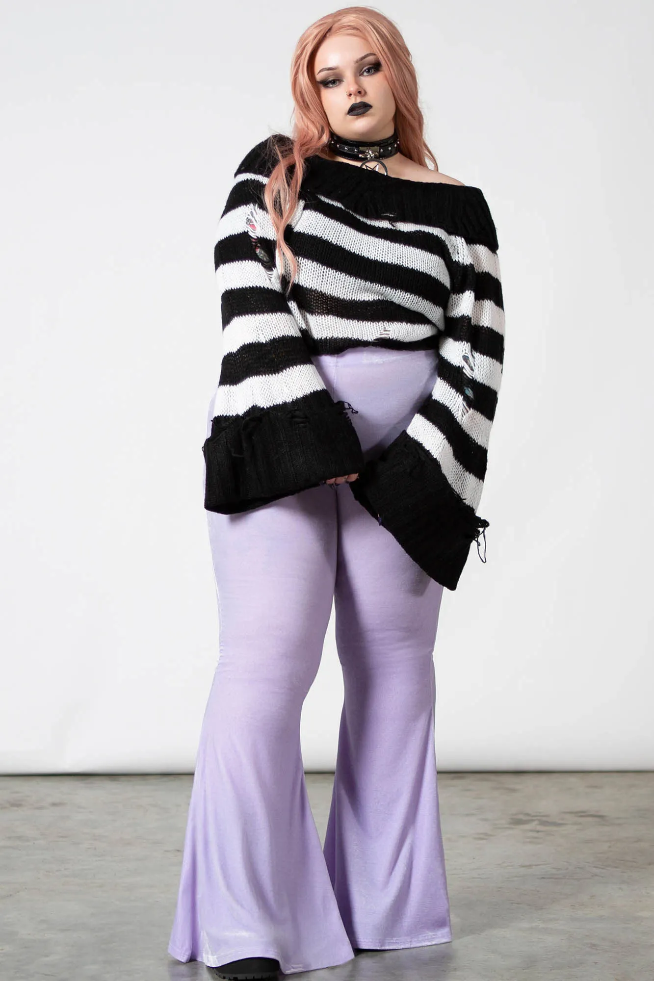 Moondance Bell Bottoms [PASTEL LILAC] [PLUS]