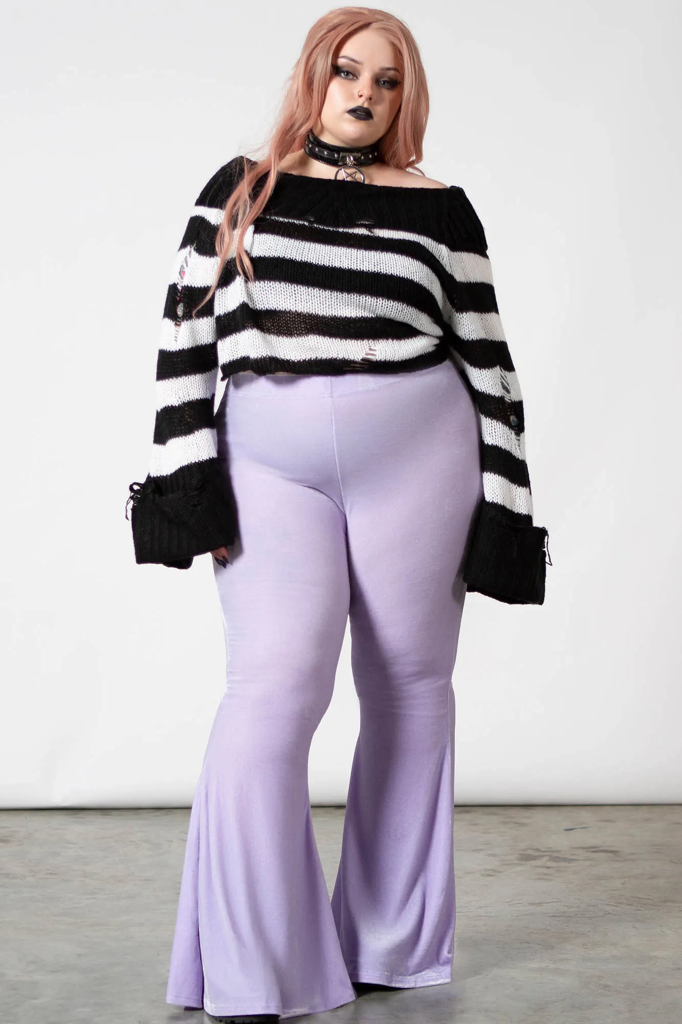 Moondance Bell Bottoms [PASTEL LILAC] [PLUS]