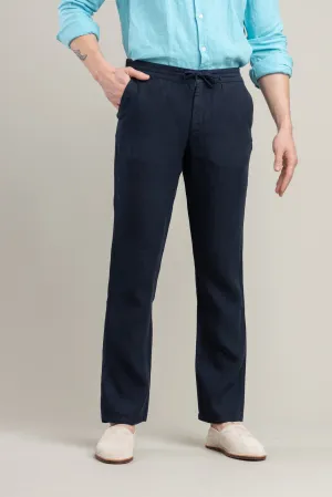 Navy Linen Pants