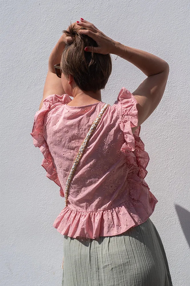 Object Cilie Rose Elegance Sleeveless Blouse