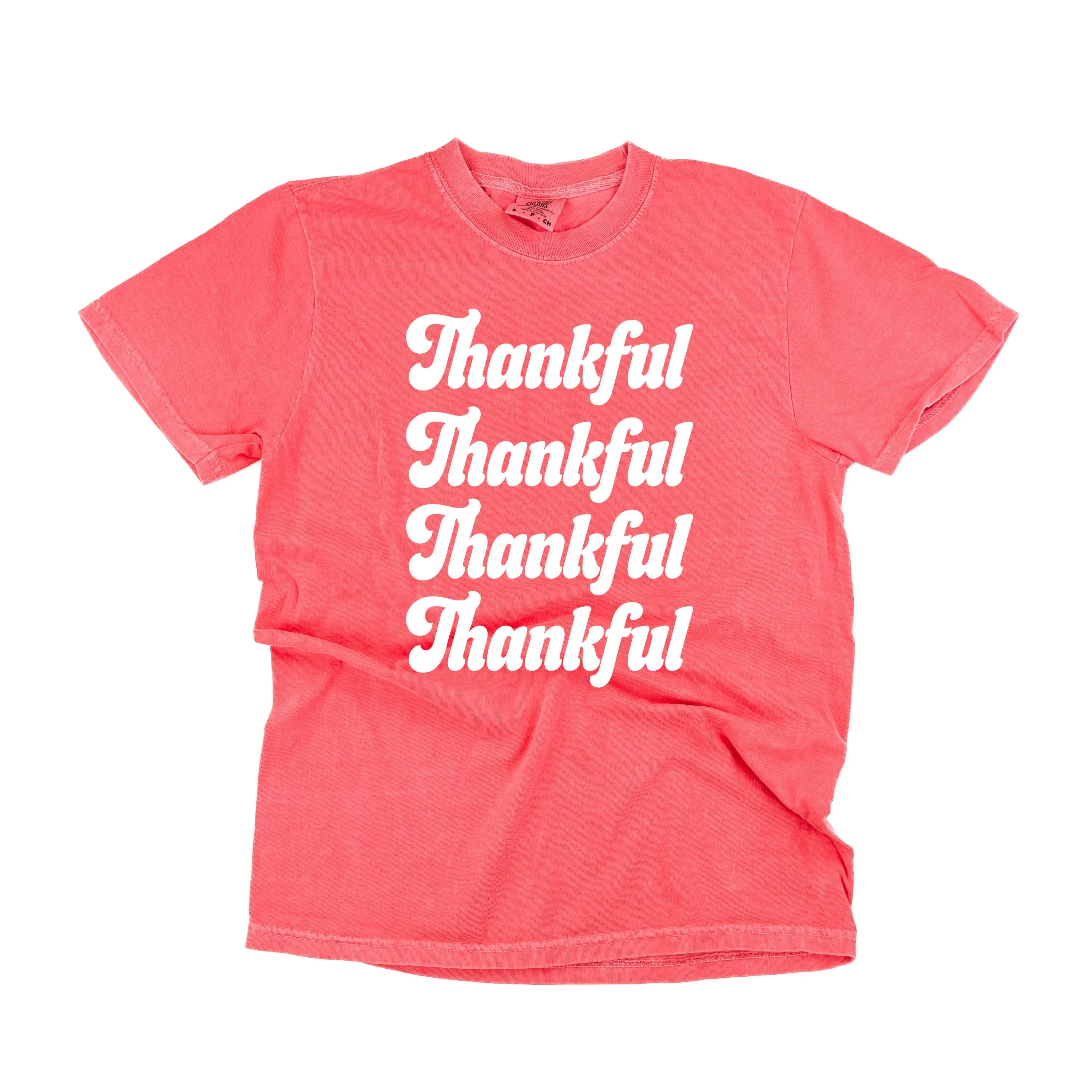Thankful (x4) - SHORT SLEEVE COMFORT COLORS TEE