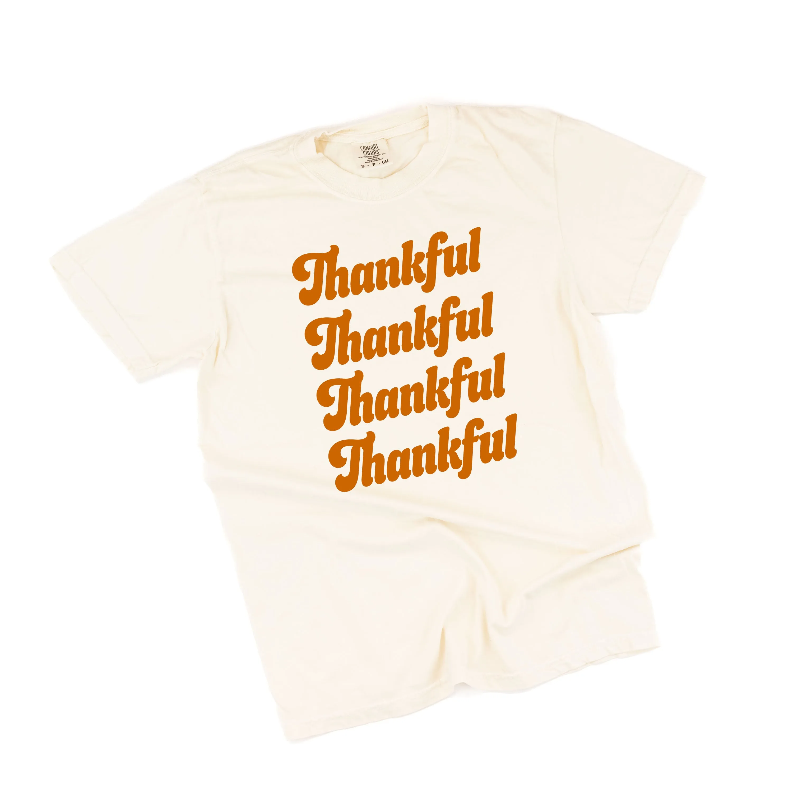 Thankful (x4) - SHORT SLEEVE COMFORT COLORS TEE