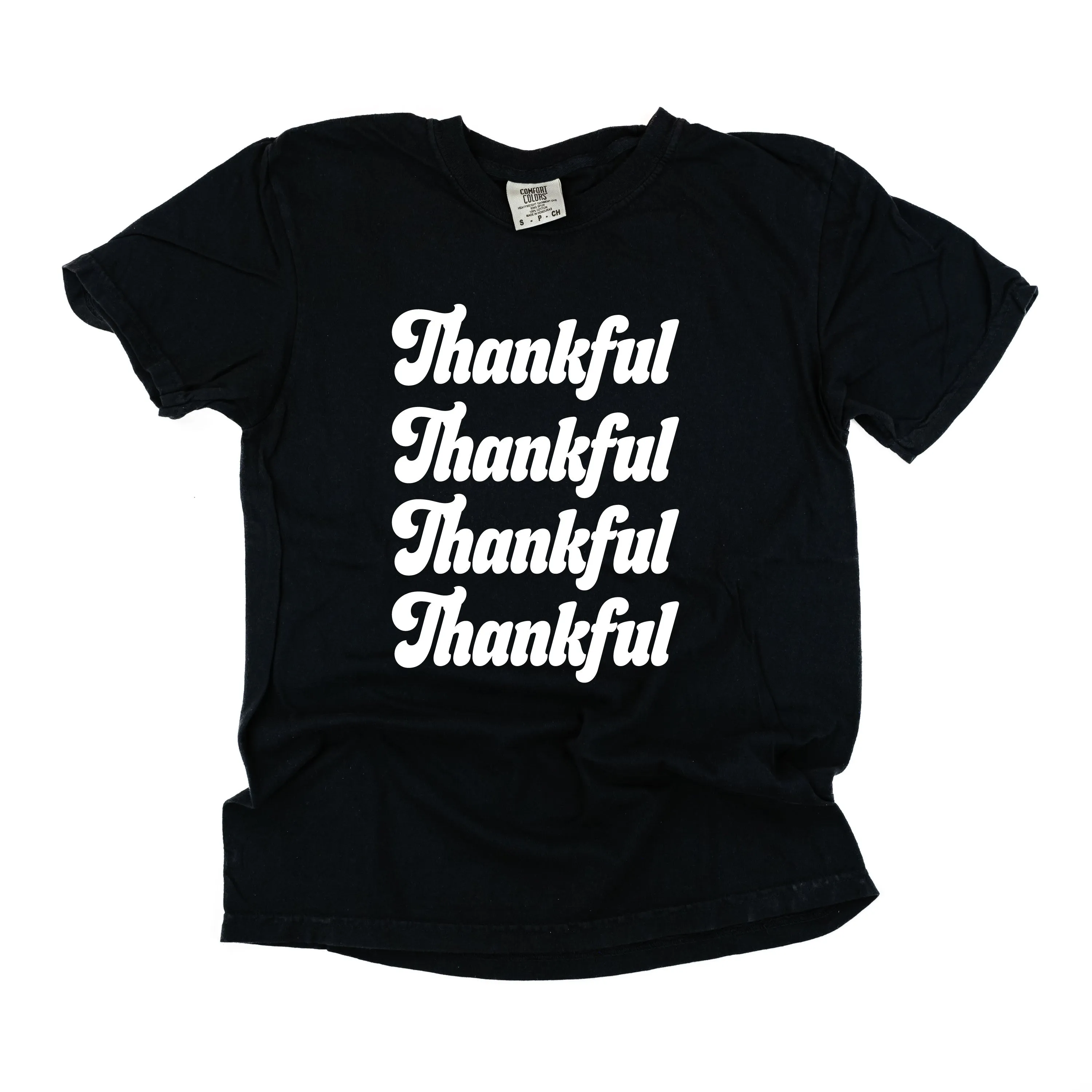 Thankful (x4) - SHORT SLEEVE COMFORT COLORS TEE