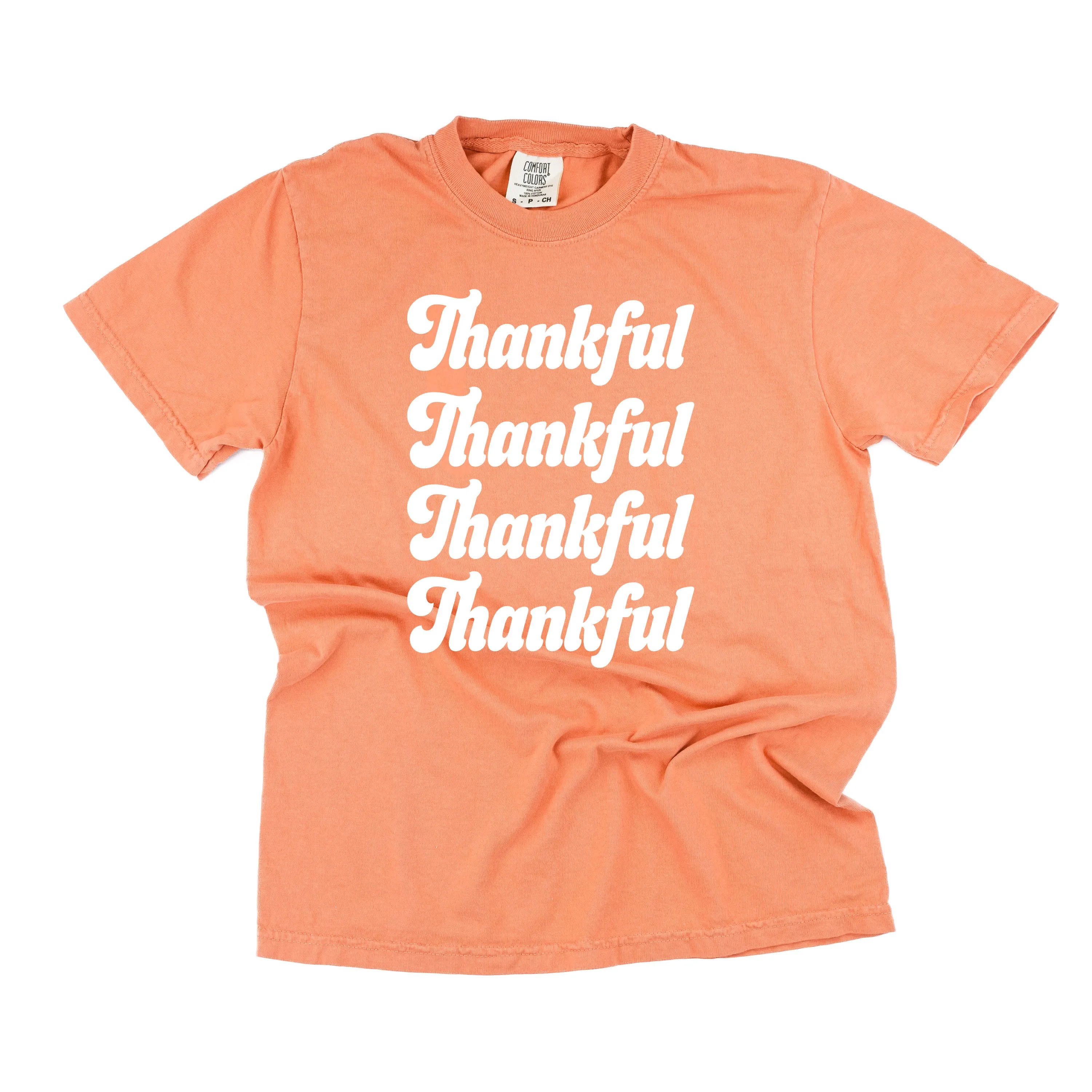 Thankful (x4) - SHORT SLEEVE COMFORT COLORS TEE