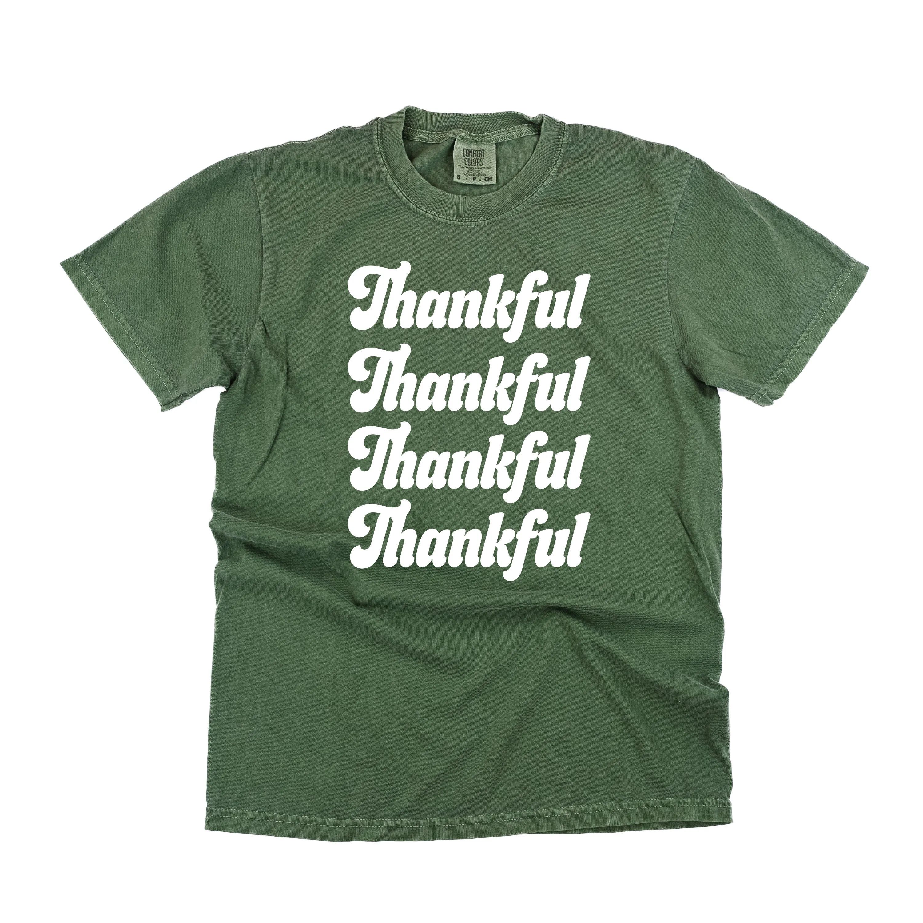 Thankful (x4) - SHORT SLEEVE COMFORT COLORS TEE