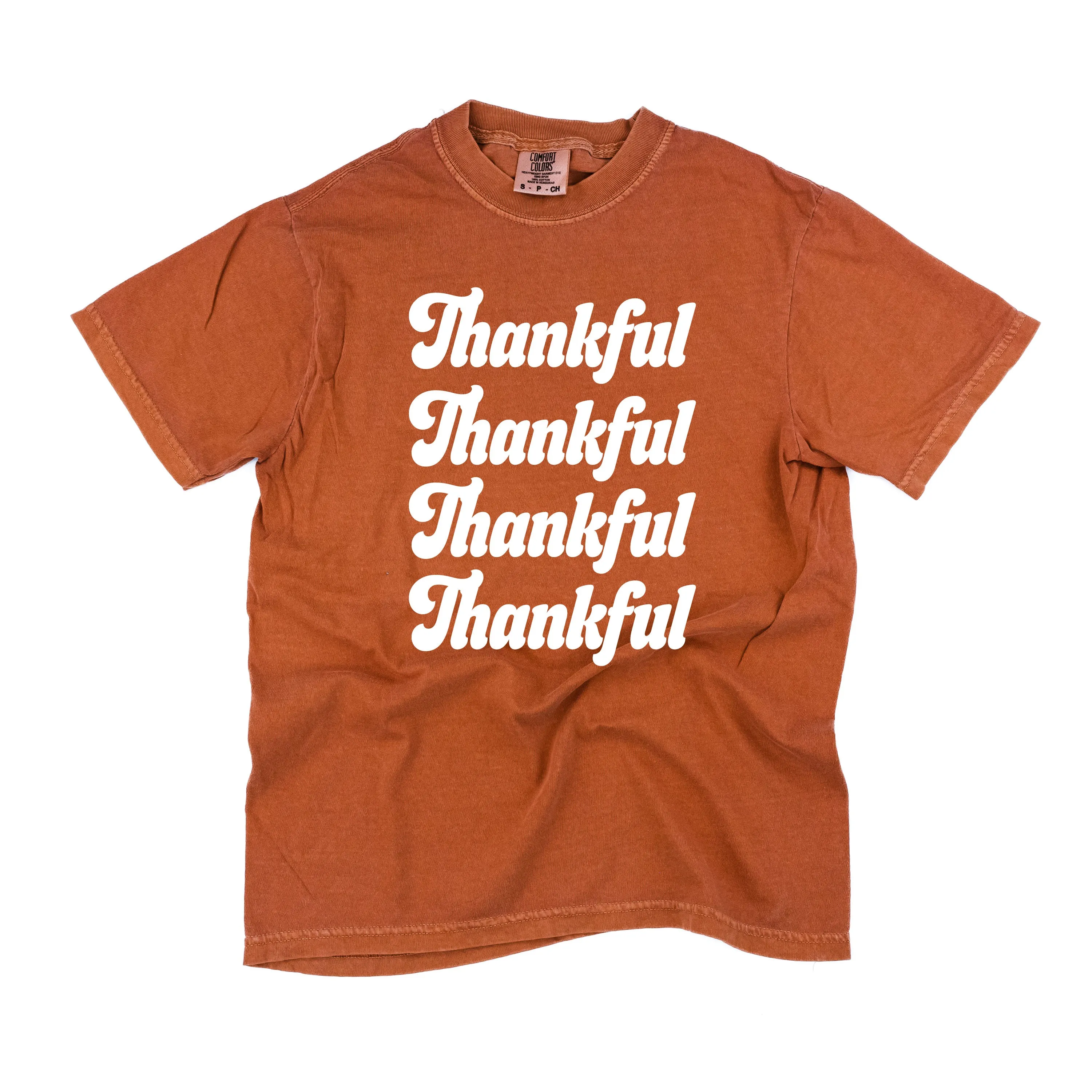Thankful (x4) - SHORT SLEEVE COMFORT COLORS TEE