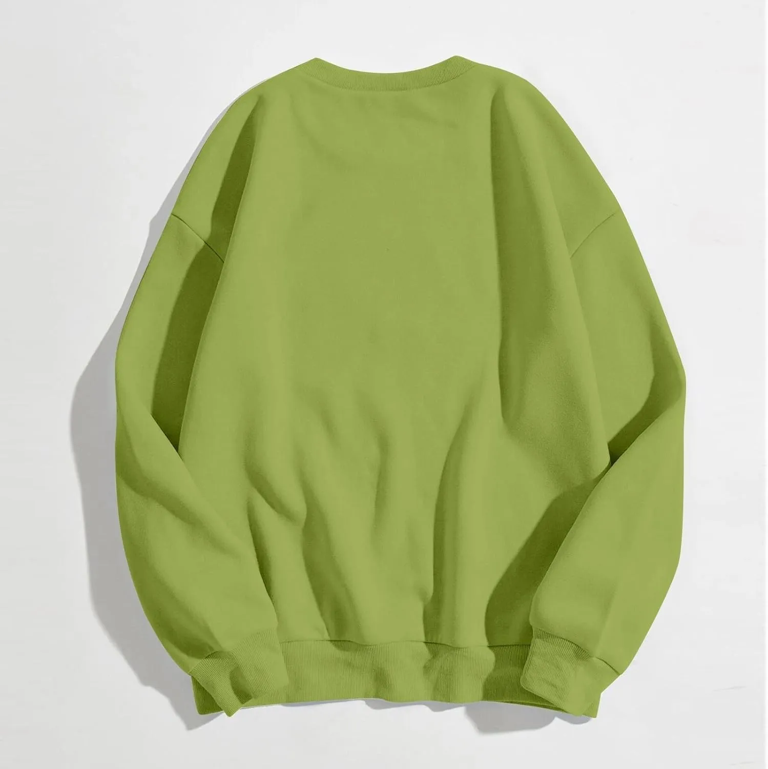 Womens Sweatshirt Trendy Casual Comfort Tshirts Drop Shoulder Long Sleeve Round Neck Oversized Sweatshirts Outfits